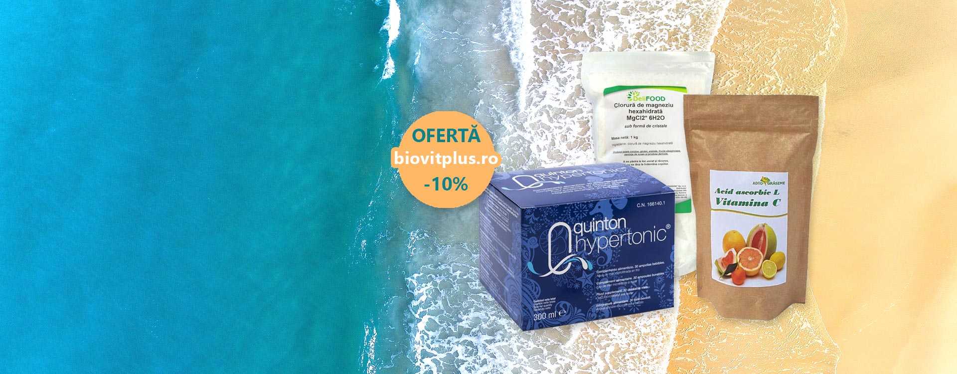 Ofertă QUINTON Hipertonic + Vitamina C + Clorură de magneziu