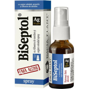 Biseptol cu albastru de metilen și argint coloidal Dacia Plant 20 ml