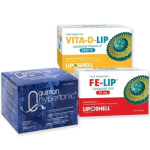 Pachet Ofertă QUINTON Hipertonic + VITA-D-LIP 4000 + FE-LIP (-14%)