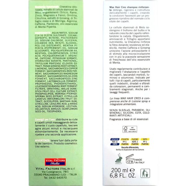 Șampon fortifiant Maxhair Cres 200 ml - imagine 3