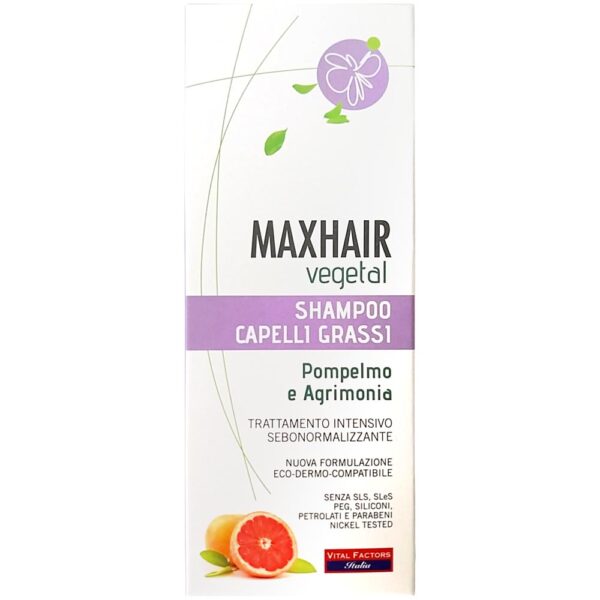 Șampon pentru păr gras Maxhair Vegetal 200 ml - imagine 2